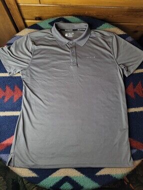 Carhartt Shirt Mens Large Relaxed Fit Polo Force Sun Defender Gray Golf